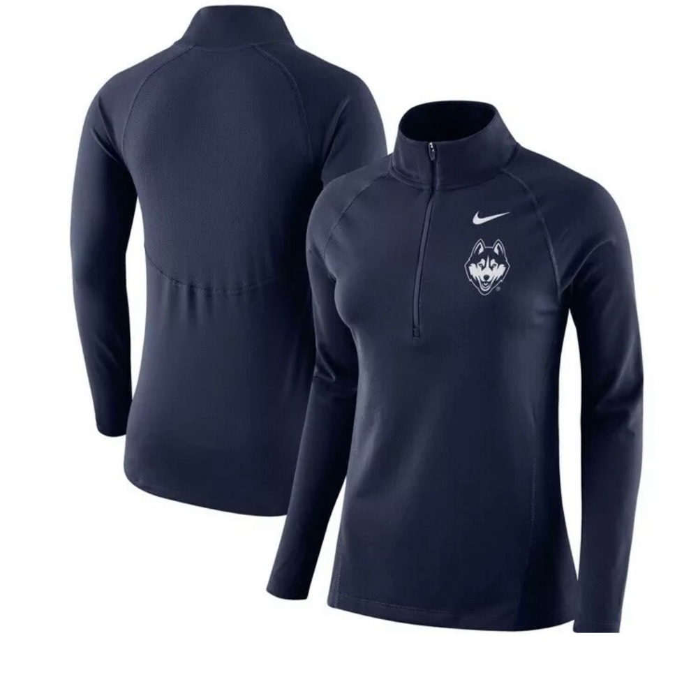 Nike UConn Huskies - Navy Dri-Fit Long Sleeve Med.